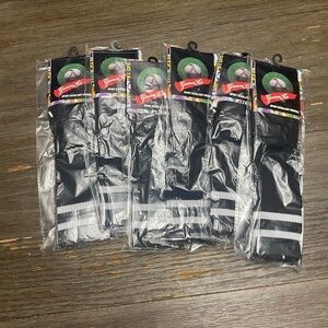 Geekism/Guan Ke 6 Pairs By Athletic Socks Stripe Calf Sport Soccer 3-6yrs old